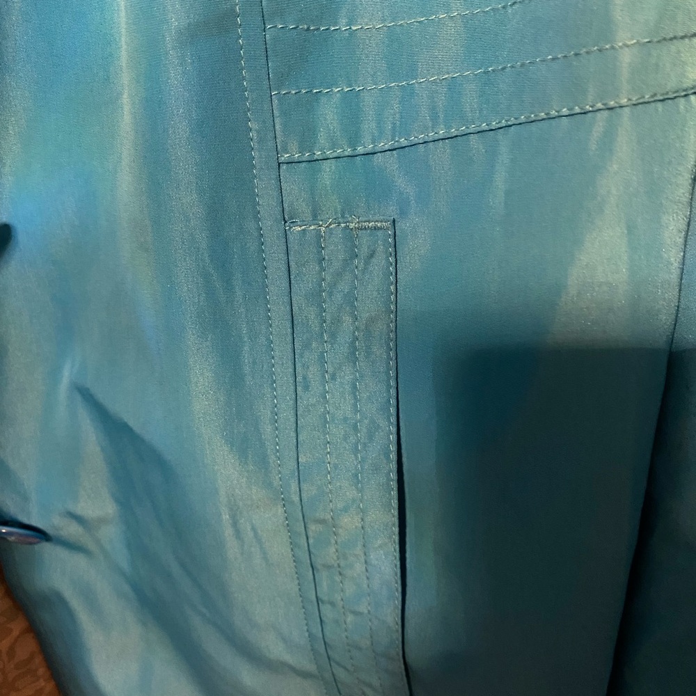 Relativity Women's Turquoise Blue Coat - Picture 6 of 11